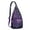 Purple, variant on Tech Pattern Sling Shoulder Bag - Science Style Crossbody Backpack, Lightweight Chest Pack for Daily Use & Travel