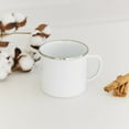 thumbnail image 2 of Weddingstar Plain White Enamel Stainless Steel Coffee Mug, 2 of 3