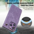 thumbnail image 5 of Dteck Wallet Case for iPhone 8 Plus / iPhone 7 Plus with RFID Blocking Credit Card Slots, PU Leather Folio Flip Cover with Wrist Strap,Purple, 5 of 5