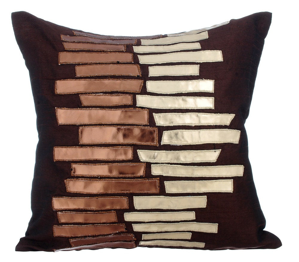 Throw Pillow Covers, Decorative Pillow Covers, Brown 20x20 inch (50x50