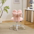 thumbnail image 5 of Ktaxon Teddy Fleece Office Chair, Rabbit Ear Backrest Vanity Chair, Adjustable Swivel Reading Chair for Home Office Pink, 5 of 8
