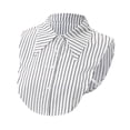 thumbnail image 3 of Corbata falsa , práctica, cómoda, fácil de usar, versátil, tipo camisa corta Rayas blancas, 3 of 8