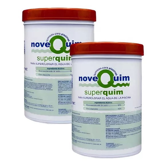 Desinfectante NoveQuim para Alberca Rápida Cloración 1 Kg 2 Pz
