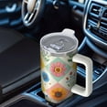 thumbnail image 6 of OBREWU Pioneer Flower Tumbler with Handle and Lid,Pioneer Flower 40oz Double Wall Vacuum Insulated Tumbler,Cups Gift for Women and Men, 6 of 7