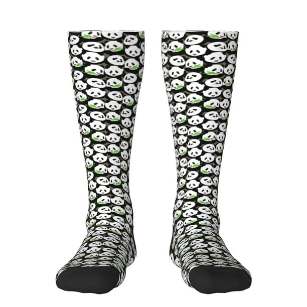 Balery Panda Bear Calcetines novedosos Calcetines deportivos Calcetines hasta la rodilla Calcetines de algodón Calcetines originales y geniales