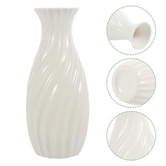 Raindrops  White Ceramic Vase Porcelain Dry Flowers for Decoration Country
