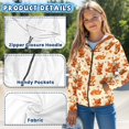 thumbnail image 6 of chaqlin Animals Hoodies for Girls 11-13 Trendy Y2K Full-Zip Sweatshirts Kids Long Sleeve Hooded Jacket Soft Drop Shoulder Cardigan with Pockets, 6 of 7