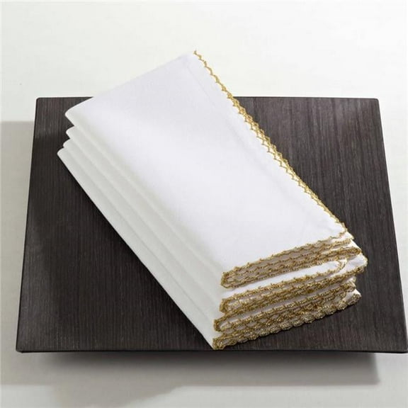 Saro Lifestyle Whip Stitched Table Napkin (Set of 4)