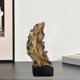 thumbnail image 4 of Resumen Escultura Forma de plumas Colección Arte de la decoración, resina Accesorios para , decorativas, Decoración de oficina , Oro 30x11x11cm Soledad Escultura abstracta, 4 of 9