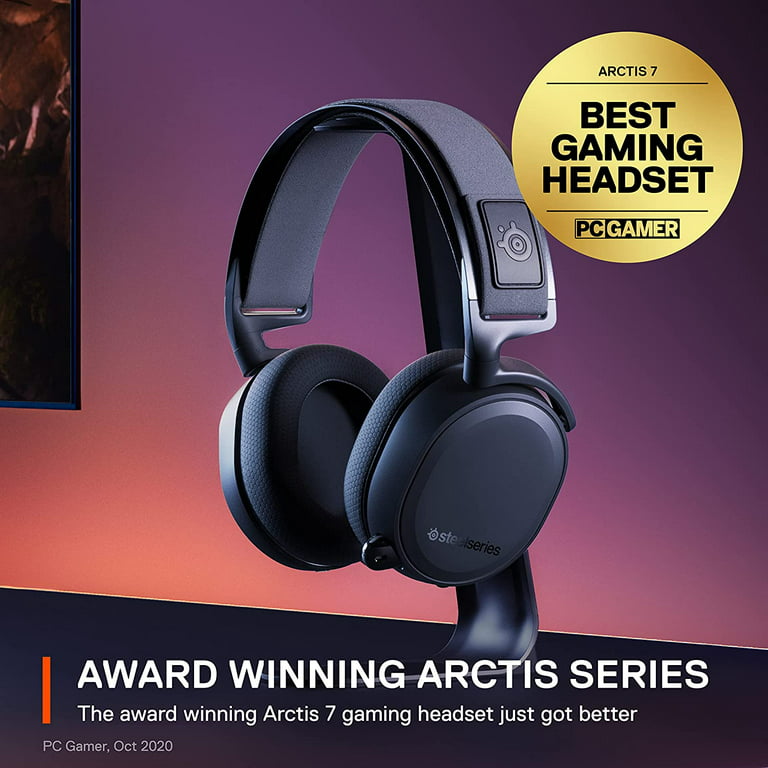  SteelSeries Arctis 7 - Lossless Wireless Gaming Headset with  DTS Headphone: X v2.0 Surround - for PC and PlayStation 4 - Black :  Everything Else