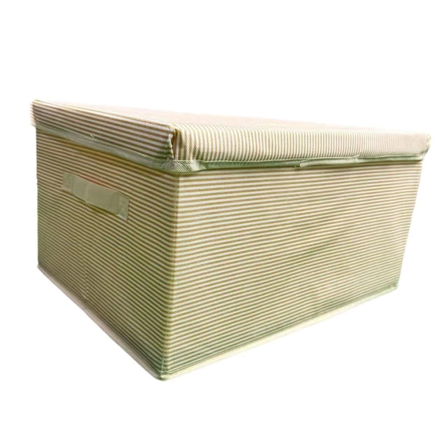 Contenedor de almacenamiento de ropa, caja de juguetes con asa, caja ligera para mantas y ropa L