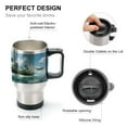 thumbnail image 4 of WISHTIME Tumbler with Handle， Reusable Stainless Steel Insulated Bottle Travel Mug， Cupholder Friendly，Made in USA, 4 of 8