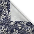 thumbnail image 5 of Ambesonne Persian Grommet Curtain, Curved Eastern Leaves, 50" x 72", Navy Blue Cream, 5 of 6