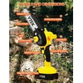 thumbnail image 4 of Mini Chainsaw Cordless 6 inch Battery Powered Chainsaw, Handheld Portable Electric Chain Saws for Wood Cutting,Tree Pruning,Trimming.（one battery）, 4 of 4