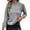 Gray, variant on Turtleneck Sweater Women Autumn Winter Trendy Long Sleeve Top Solid Color Beaded Decorative Pullover Sweater Gray