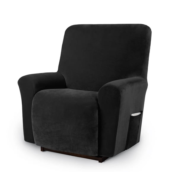 Funda para sillón reclinable Asnomy Lazy Boy con bolsillos, terciopelo azul marino