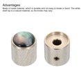 thumbnail image 4 of Uxcell Guitar Bass Dome Knobs Black Shell Top 6mm Silver Metal Volume Tone Control with Inner Hexagon Spanner 2 Pack, 4 of 6