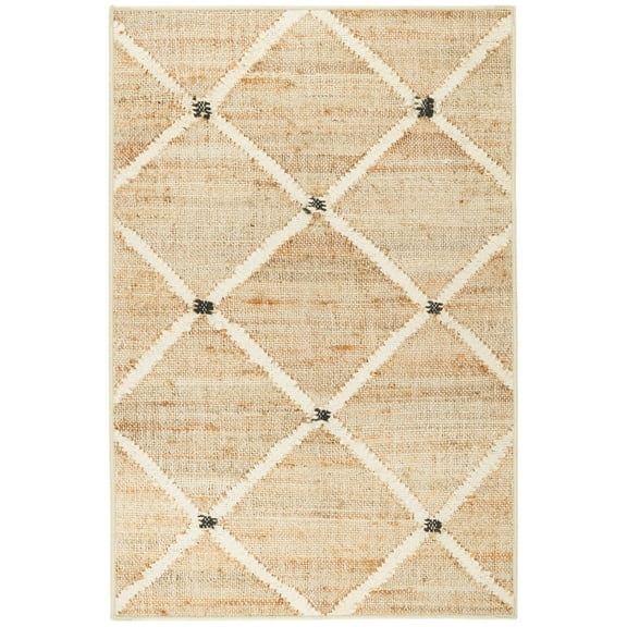 Dash & Albert Kali Machine Washable Rug, 4' x 6', Natural