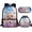 Cute Dog Family, variant on Jeiento Planet Backpack with Lunch Box for Boys 8-12 Elementary School Bag Moon Star Bookbag and Lunch Bag Pencil Case Set 3 In 1 Middle High School Back Packs Purse Travel Daypack Black