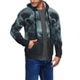 thumbnail image 2 of Kdxio Moody Ram Portrait Print Men Hoodies Casual Hoodies for Men with Zip Pockets Full Zip Long Sleeve Sweatshirt Sports Hooded Jacket-Small, 2 of 5