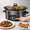 Black-6 QT, variant on Slow Cooker 6QT with Nonstick Removable Pot, Programmable Digital Crock Pot,3 Heat Settings & Auto Keep Warm, Dishwasher Safe Stoneware for Soups Stews