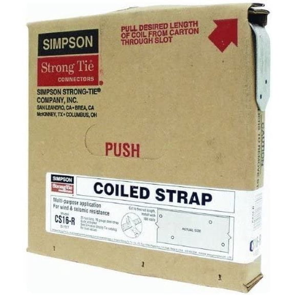Simpson Strong-Tie Coiled Strap 16 Ga Galvanized
