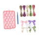 thumbnail image 1 of Kit de silicona para hacer jabones caseros, molde de jabón de uva para decoración del hogar, cera de soja, para adultos. Rosa, 1 of 8