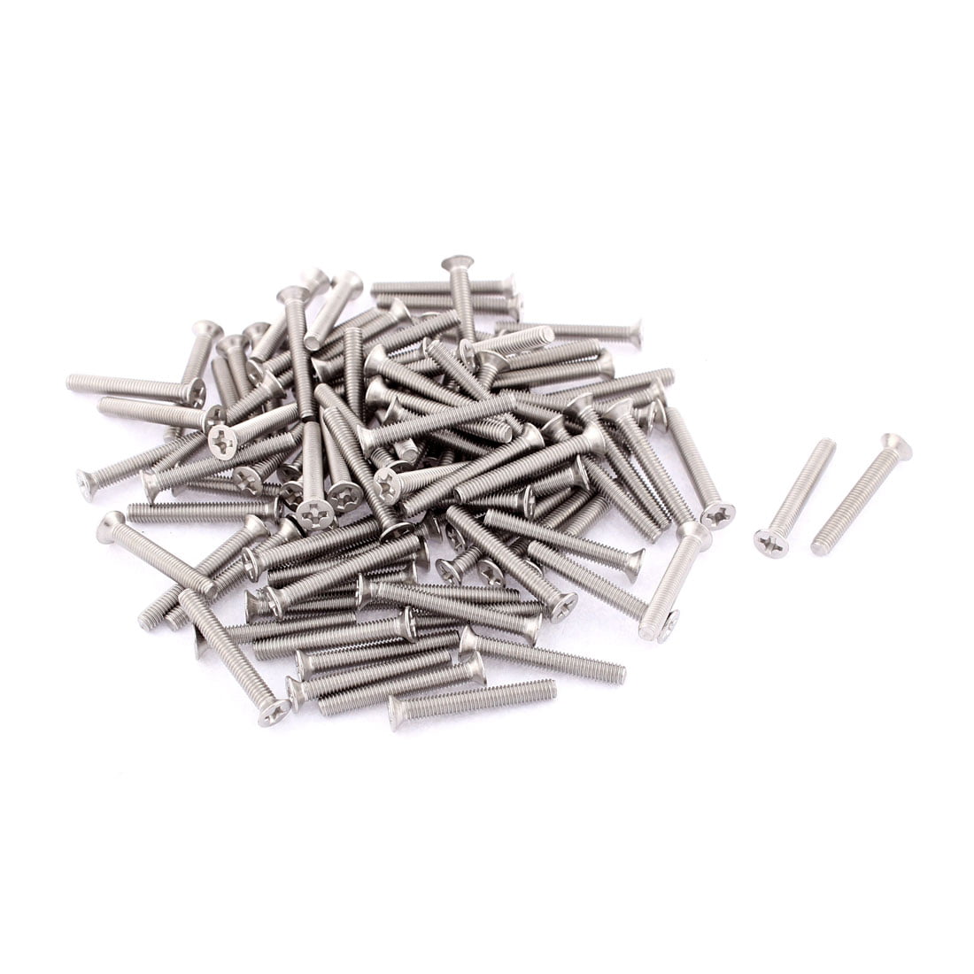 M3 x 22mm Phillips Socket Stainless Steel Countersunk Bolts Screws 50pcs 