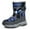 Grey, variant on Hpapadks Snow Boots for Kids Fashion Fall Sports Shoes Flat Thick Bottom Non Slip Easy To Wear Pu Upper Comfortable Snow Shoes Winter Boots for Girls Grey