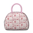 thumbnail image 2 of Insulated Lunch Bag Women, Reusable Seafood Crab Lobster Red Oilcloth Tablecloth Tote Lunch Box, Leakproof Cooler Lunch Bags for Work Office Travel Picnic, 2 of 6