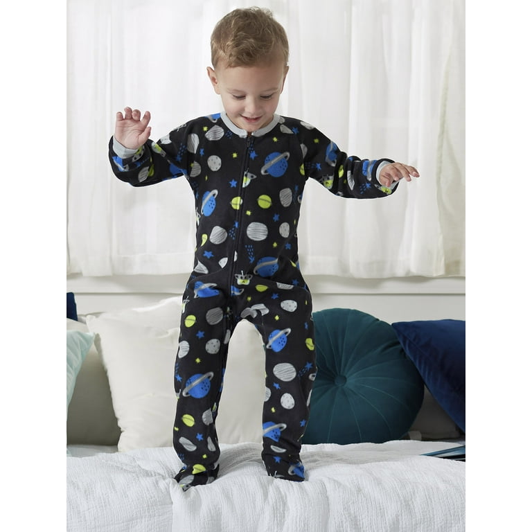 Men's Warm Winter Terry Pajama PJ Set Cuffs at Sleeve and Legs - Perfect  for Cold Nights