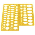 thumbnail image 2 of HEVIRGO 21cm/25cm Ellipse Drafting Drawing Stencil Mechanical Ruler Oval Round Template, 2 of 9