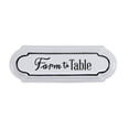 thumbnail image 6 of 5" X 14" Black and White Farm To Table Metal Wall Decor, 6 of 6