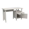 thumbnail image 2 of Inval 1-Drawer Writing Desk with Cabinet in Washed Oak, 2 of 14