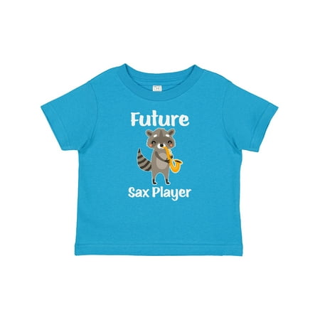 

Inktastic Future Saxophone Player Kids Raccoon Gift Baby Boy or Baby Girl T-Shirt
