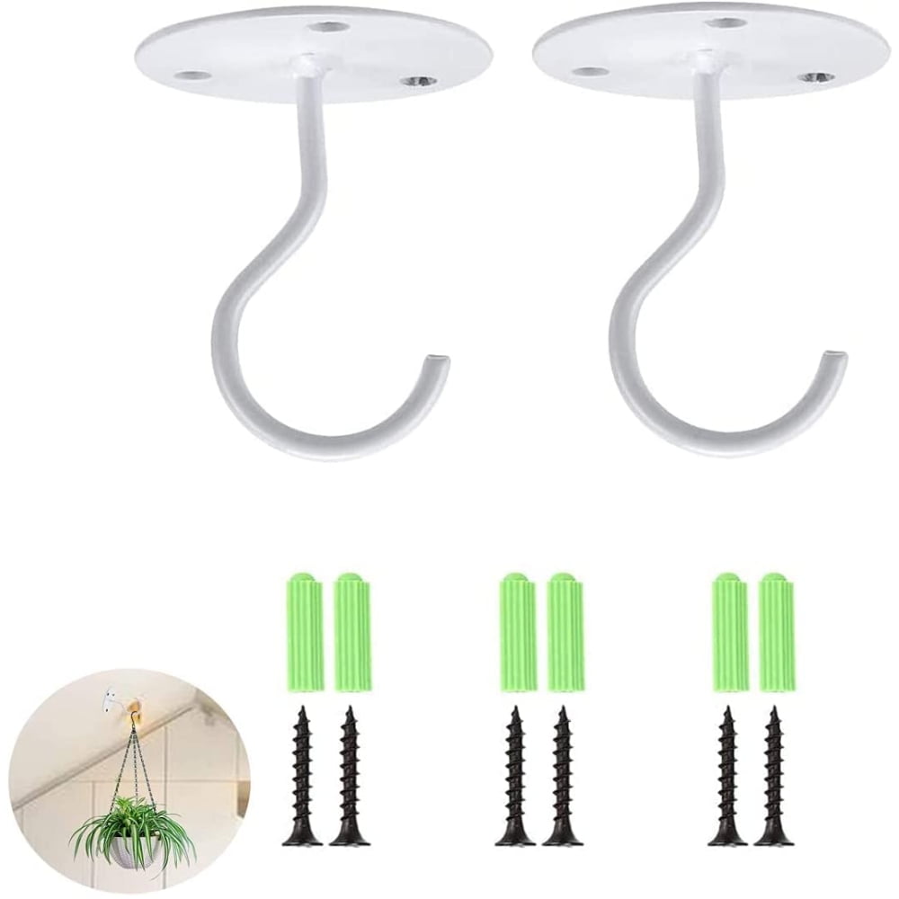 MesaSe Ceiling Hooks for Hanging Plants, Heavy Duty Brackets Wall Mount