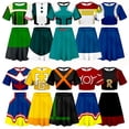 thumbnail image 2 of Boku No Hero Academia My Hero Academia Cosplay disfraz OCHACO URARAKA Todoroki Shoto Bakugou Katsuki All Might vestido Top + falda, 2 of 5