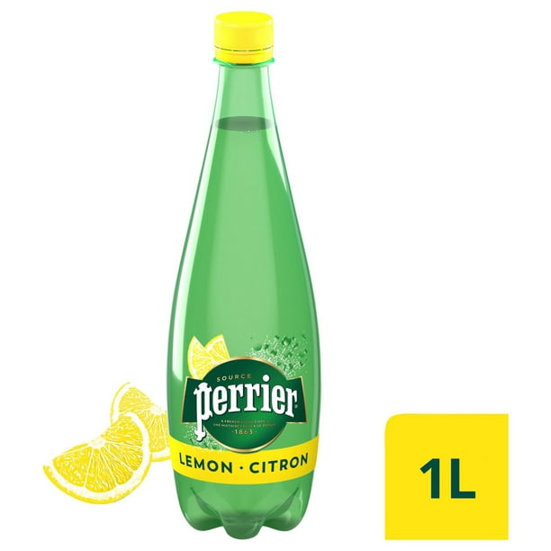 PERRIER Eau gazéifiée Citron – bouteille en plastique de 1 L 1L