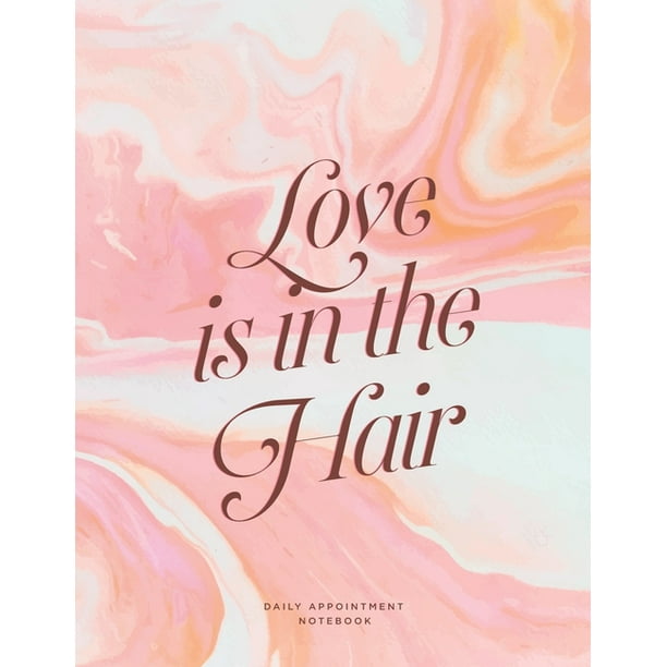 Hair Salon Appointment Book Record Daily Appointments with Hourly