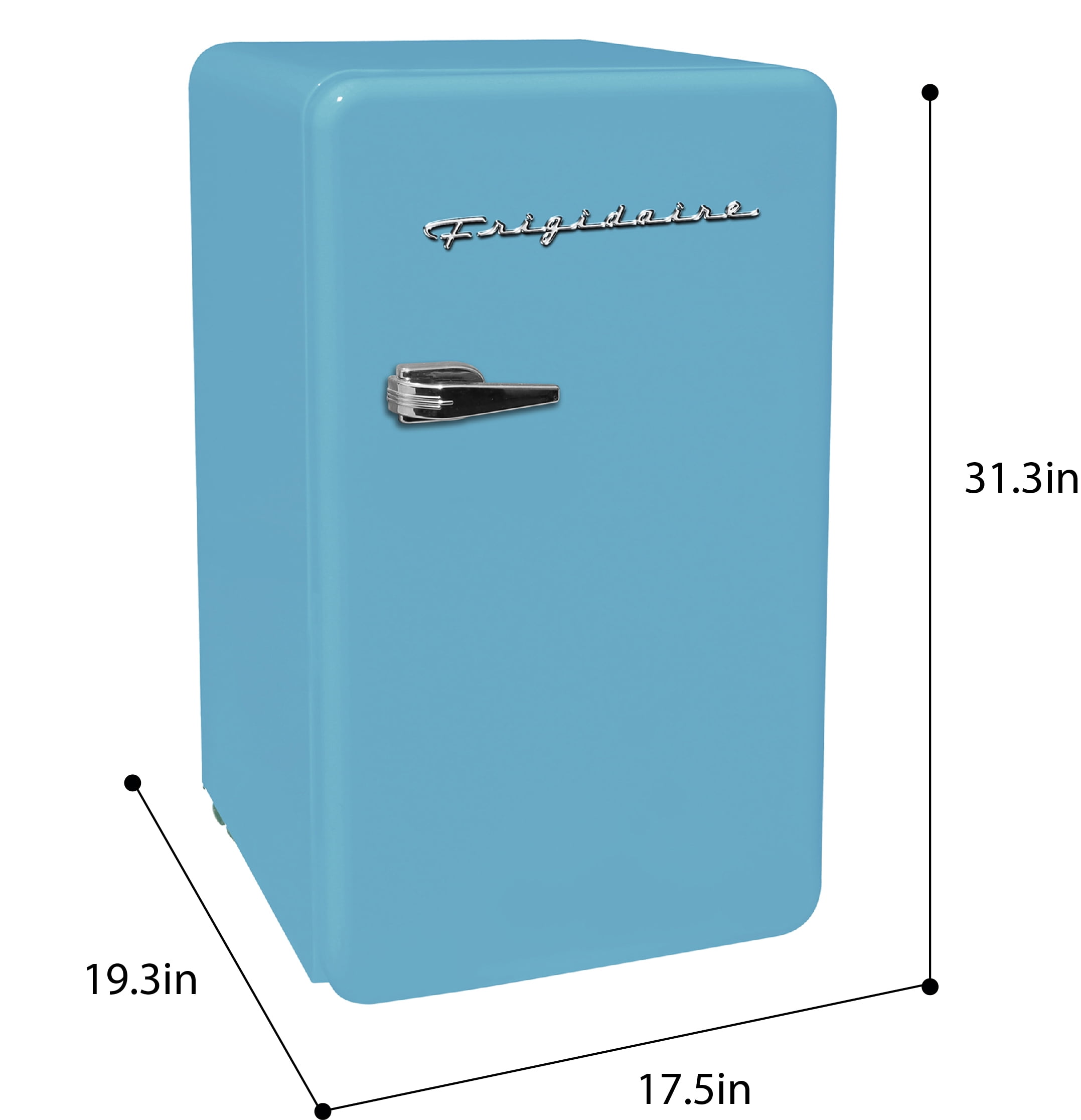 Smad 1.4 Cu ft Compact Mini Fridge Quiet Absorption Refrigerator with Lock  110V/12V Single Door 