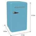 Frigidaire 3.2 Cu. ft. Mini Retro Fridge for Kitchen or Office, Blue
