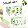 thumbnail image 4 of Nvzi 2 Pack Cute Avocado Makeup Bags Fruit Cosmetic Bag Zippered Pouches Portable Toiletry Bags for Women Travel Vacation Bathroom Organizing, 4 of 5