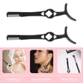 thumbnail image 4 of OUNONA Eyelash Tweezers 2Pcs For False Eyelash 4.3x1.1x0.2in Lash Applicator Tools Home Use Travel, 4 of 7