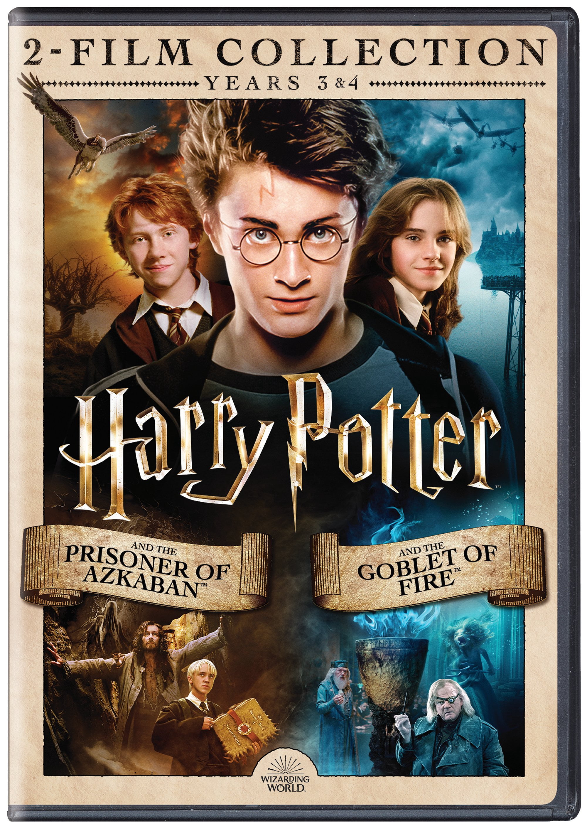 Harry Potter Double Feature: Year 3 & Year 4 (Prisoner Of Azkaban / Goblet Of Fire) (DVD)