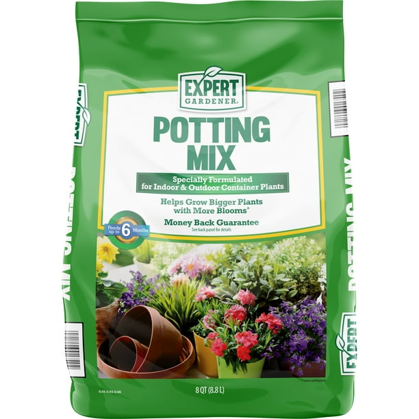 Expert Gardener Indoor & Outdoor Potting Mix, 8 quart bag