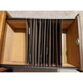 thumbnail image 4 of PVC Hanging File Rail for 1/2 Drawer Sides 2 Feet Long Black (Sold in Pairs), 4 of 5