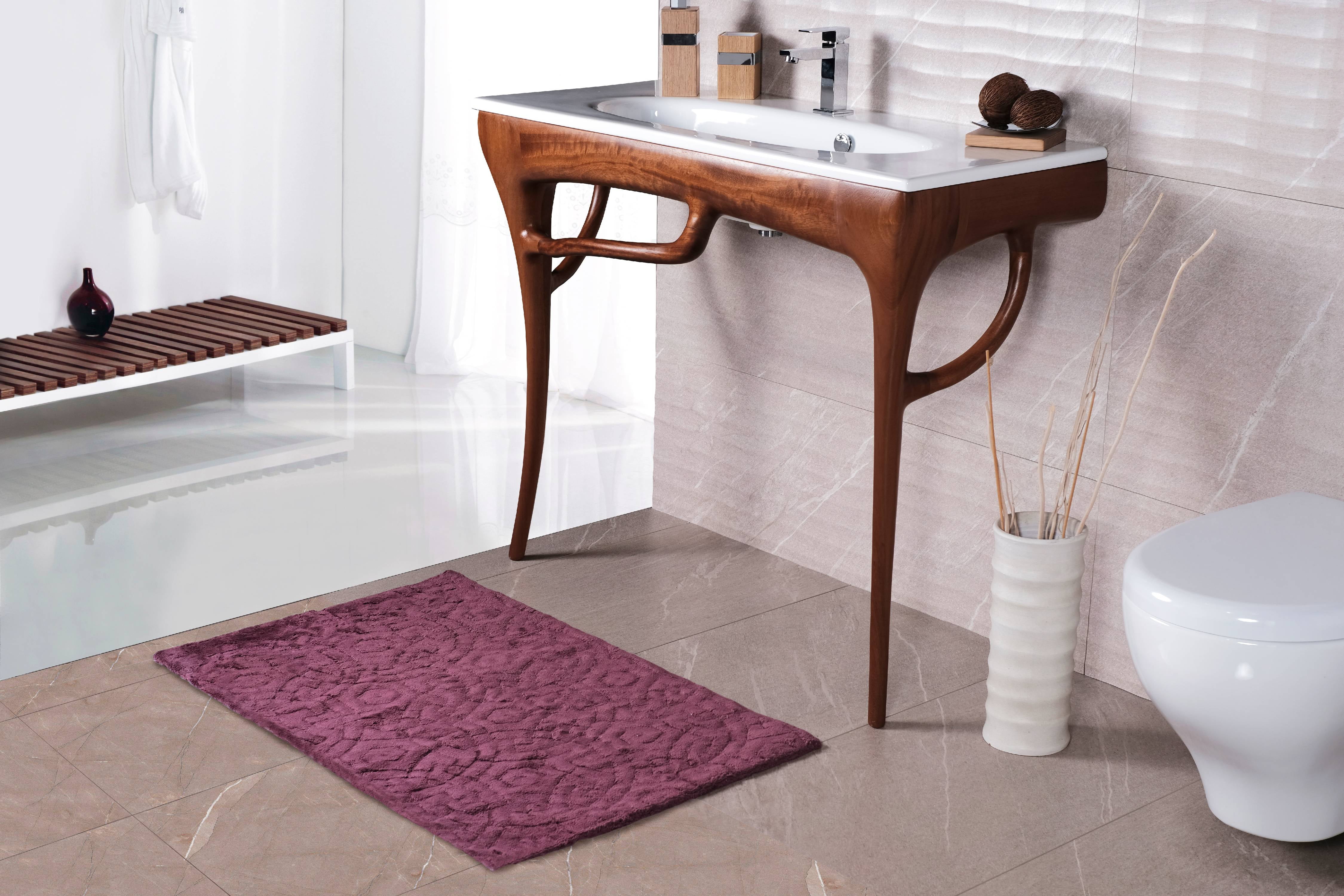 100 Turkish Cotton Modern Bath Rug