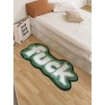 thumbnail image 4 of Colorful Funky Cute Bathroom Rugs Bath Mat Non Slip Rubber Backed Machine Washable, Rude Swear Words Trendy Aesthetic Unique Cool Shag Absorbent Bath Rug Funny Gift for Her/Him, 4 of 5