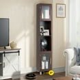 thumbnail image 4 of Costway 71'' Tall Tower Bathroom Storage Cabinet Organizer Display Shelves Bedroom Brown, 4 of 11