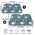 thumbnail image 3 of Balery Flamingo Print Car Windshield Sun Shade,Windshield Sunshade for Car Pickup Truck SUV Accessories-Medium, 3 of 7